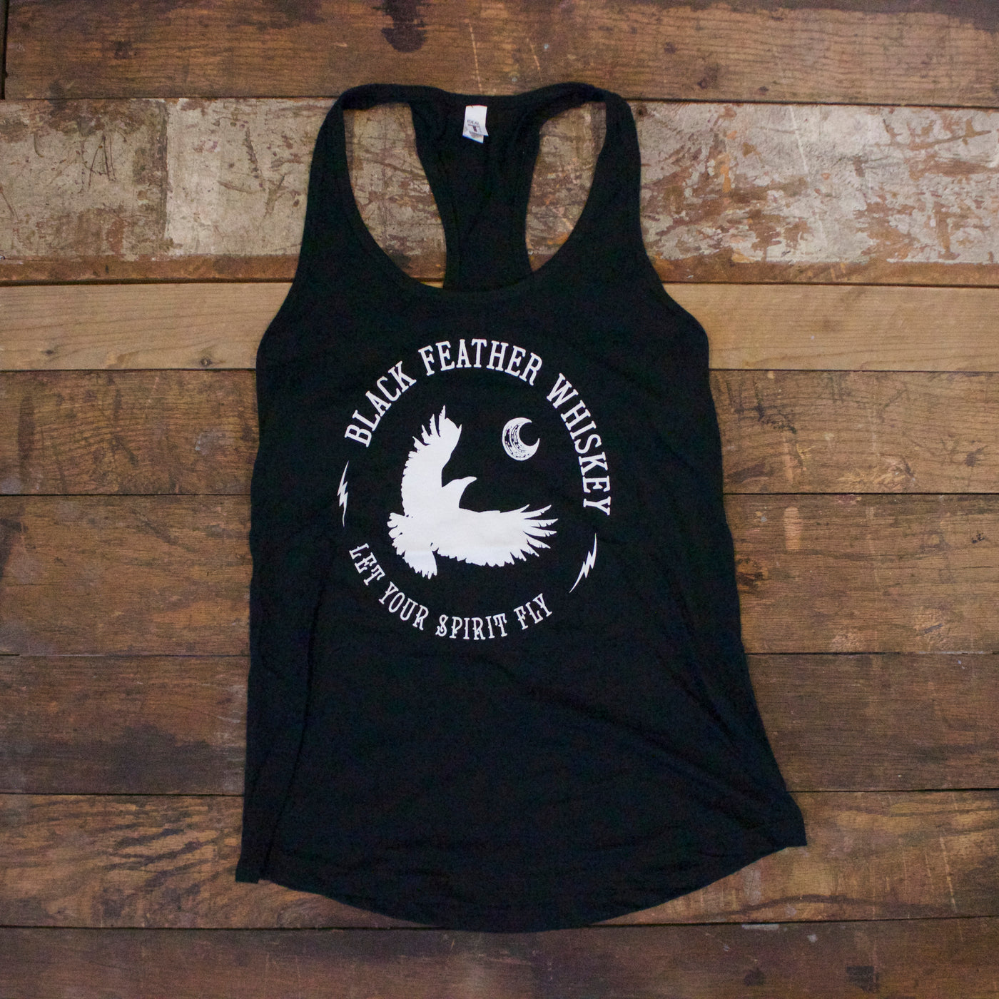 Womens Black Feather Tank
